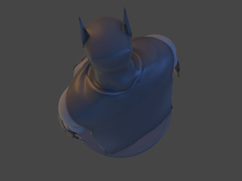 Dark Vigilante Yüksek Poli 3D Baskı Heykelcik Resmi Olmayan Hayran Sanatı 3D Baskı Modeli