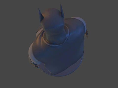 Dark Vigilante High-Poly 3D Print Figurine Unofficial Fan Art 3D Print Model