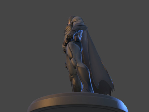 Dark Vigilante Yüksek Poli 3D Baskı Heykelcik Resmi Olmayan Hayran Sanatı 3D Baskı Modeli