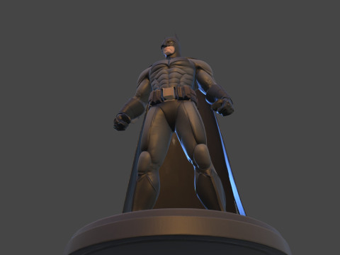 Dark Vigilante Yüksek Poli 3D Baskı Heykelcik Resmi Olmayan Hayran Sanatı 3D Baskı Modeli