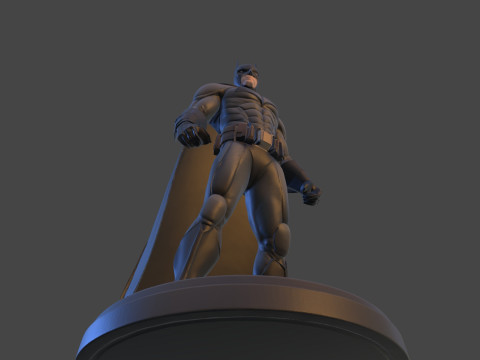 Dark Vigilante Yüksek Poli 3D Baskı Heykelcik Resmi Olmayan Hayran Sanatı 3D Baskı Modeli