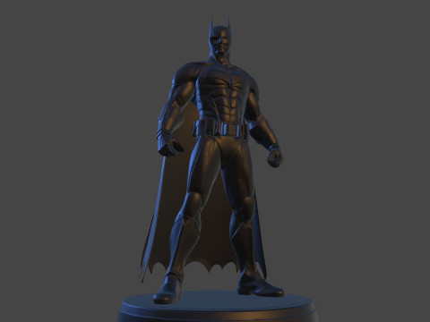 Dark Vigilante Yüksek Poli 3D Baskı Heykelcik Resmi Olmayan Hayran Sanatı 3D Baskı Modeli