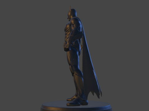 Dark Vigilante Yüksek Poli 3D Baskı Heykelcik Resmi Olmayan Hayran Sanatı 3D Baskı Modeli