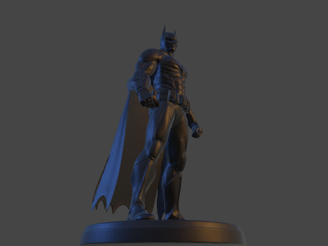 Dark Vigilante Yüksek Poli 3D Baskı Heykelcik Resmi Olmayan Hayran Sanatı 3D Baskı Modeli