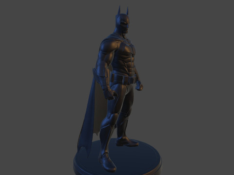 Dark Vigilante Yüksek Poli 3D Baskı Heykelcik Resmi Olmayan Hayran Sanatı 3D Baskı Modeli