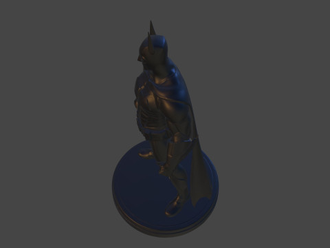 Dark Vigilante Yüksek Poli 3D Baskı Heykelcik Resmi Olmayan Hayran Sanatı 3D Baskı Modeli