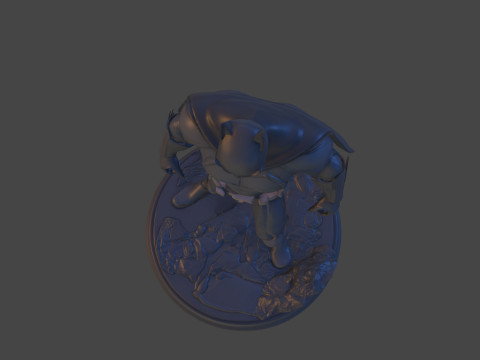 Steel Guardian Yüksek Poli 3D Baskı Heykelcik Resmi Olmayan Hayran Sanatı 3D Baskı Modeli