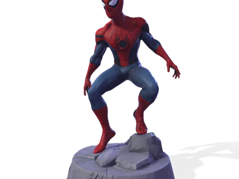 Spider Hros Figurine Cute Stylise 3D Print 3D Print Model