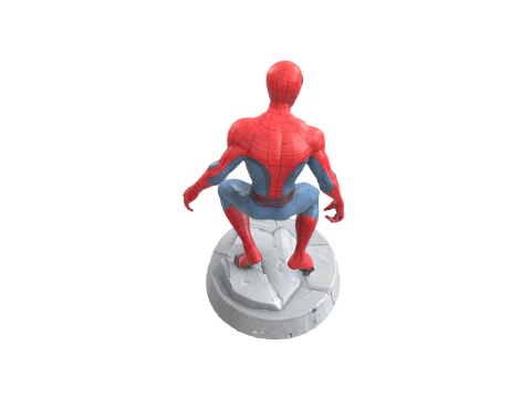 Spider Hros Figurine Cute Stylise 3D Print 3D Print Model