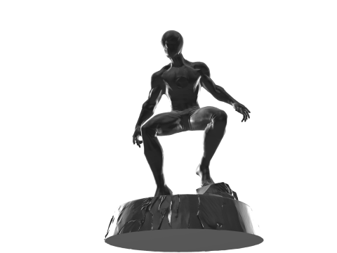 Фигурка Паука Хроса, Симпатичная стилизация, 3D печать 3D Принт Модель