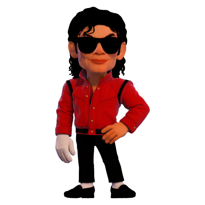 Michael Jackson Cartoony Figurine 3D print model 3D Print Model .c4d .max .obj .3ds .fbx .stl .blend