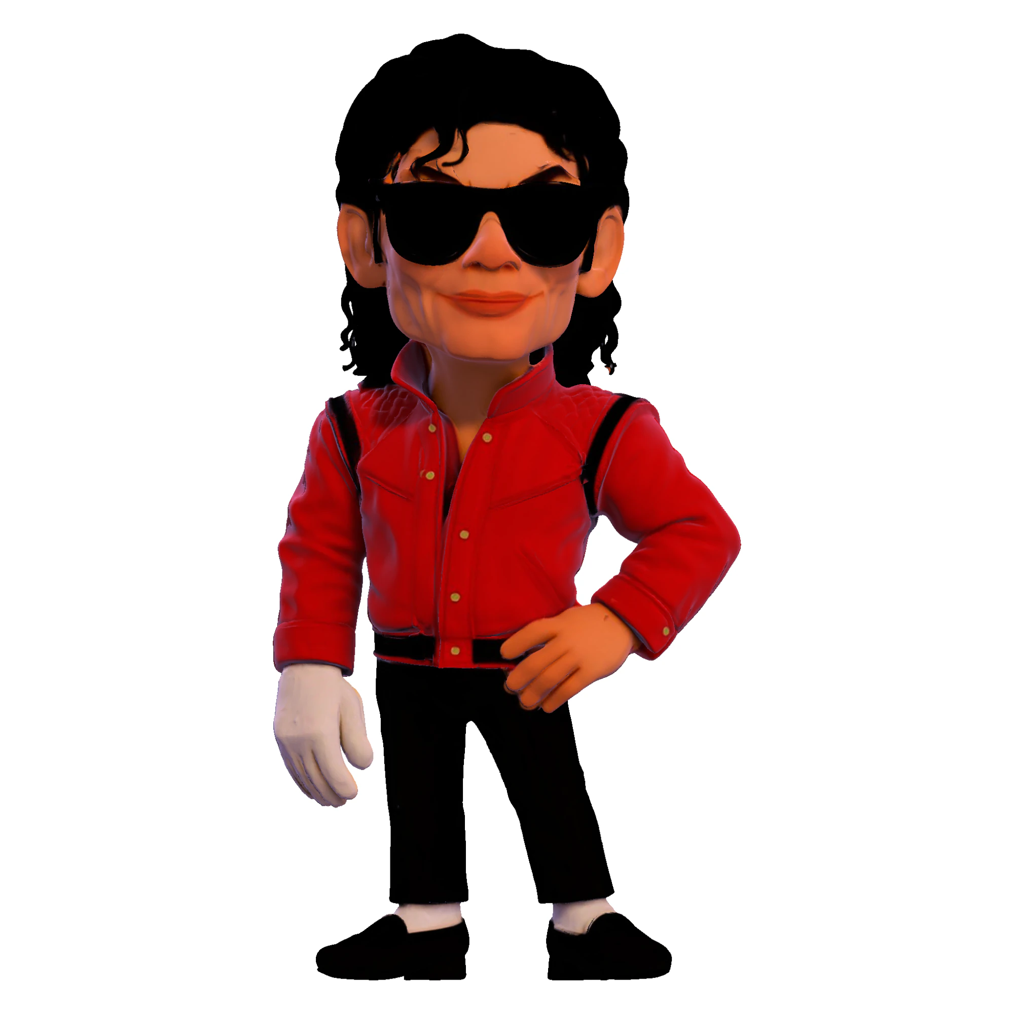 Michael Jackson Cartoony Figurine 3D print model 3D Print Model .c4d .max .obj .3ds .fbx .stl .blend 