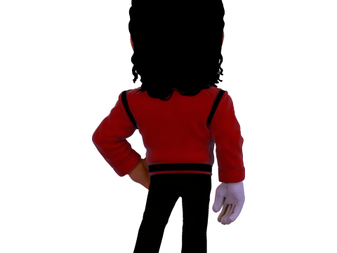 Michael Jackson Cartoony Figurine 3D print model 3D Print Model