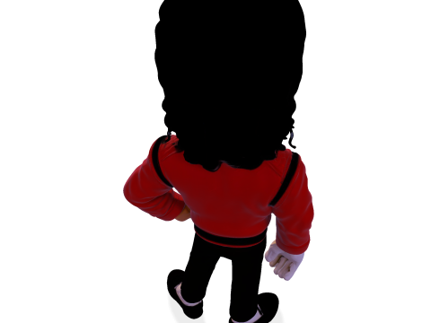 Michael Jackson Cartoony Figurine 3D print model 3D Print Model