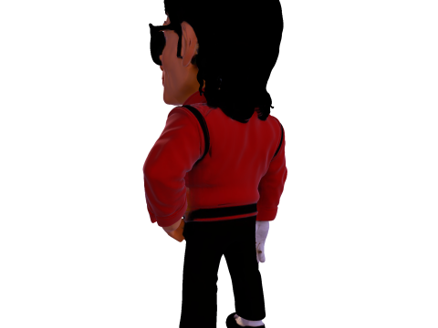 Michael Jackson Cartoony Figurine 3D print model 3D Print Model
