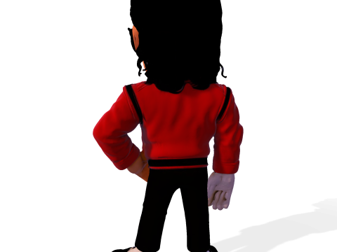Michael Jackson Cartoony Figurine 3D print model 3D Print Model