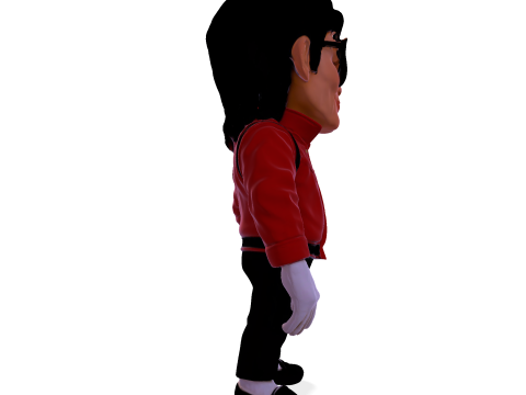 Michael Jackson Cartoony Figurine 3D print model 3D Print Model