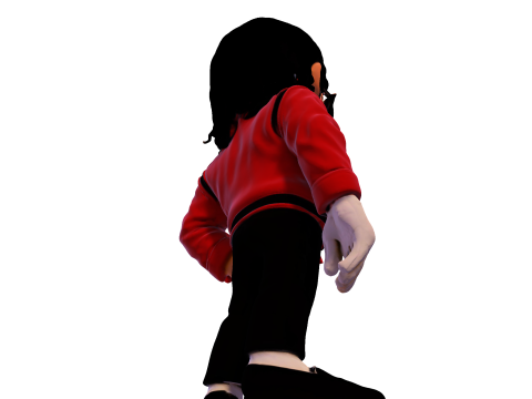 Michael Jackson Cartoony Figurine 3D print model 3D Print Model