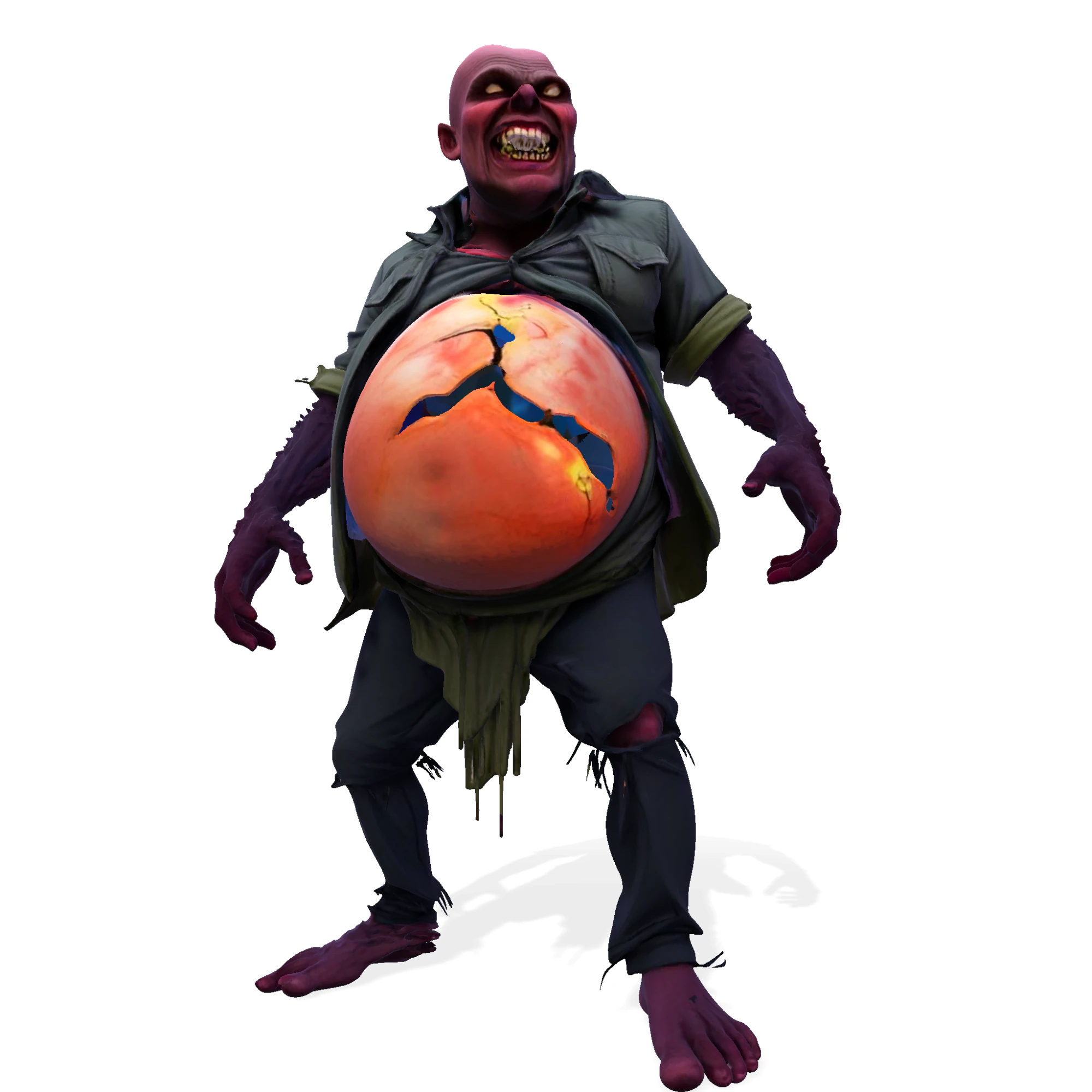Grotesque Horror Spawn High Poly 3D Printable Figurine 3D Print Model .c4d .max .obj .3ds .fbx .stl .blend 