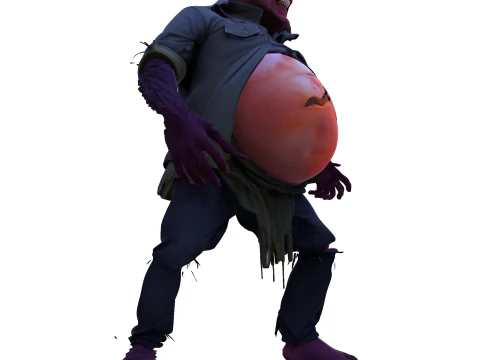 Grotesque Horror Spawn High Poly 3D Printable Figurine 3D Print Model