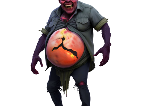 Estatueta para impressão 3D Grotesque Horror Spawn High Poly 3D Modelo de Impressão 3D