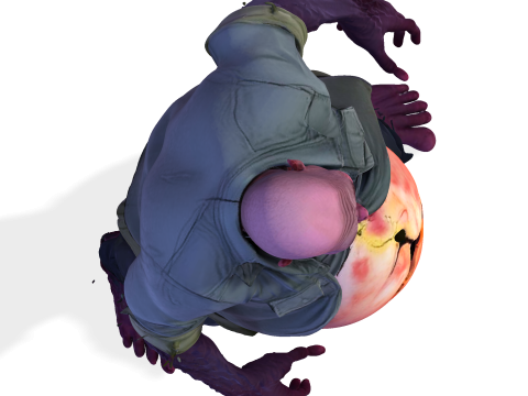 Estatueta para impressão 3D Grotesque Horror Spawn High Poly 3D Modelo de Impressão 3D