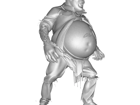 Grotesque Horror Spawn High Poly 3D Printable Figurine 3D Print Model