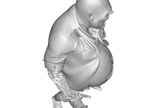 Grotesque Horror Spawn High Poly 3D Printable Figurine 3D Print Model