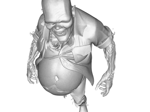 Grotesque Horror Spawn High Poly 3D Printable Figurine 3D Print Model