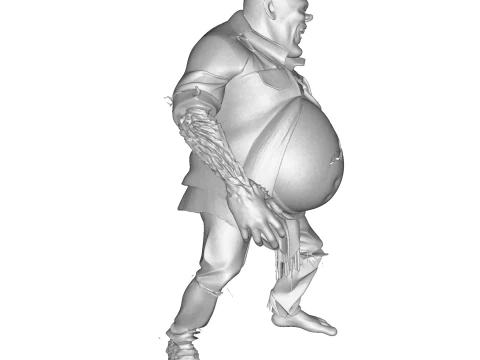 Grotesque Horror Spawn High Poly 3D Printable Figurine 3D Print Model