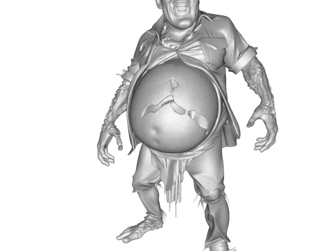 Grotesque Horror Spawn High Poly 3D Printable Figurine 3D Print Model