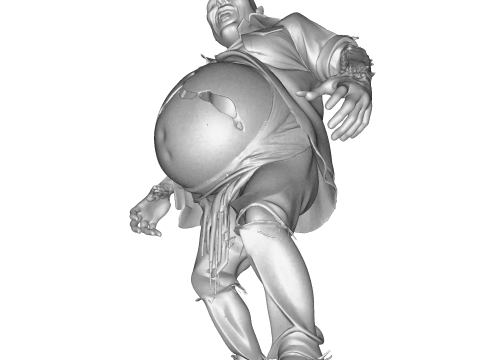 Estatueta para impressão 3D Grotesque Horror Spawn High Poly 3D Modelo de Impressão 3D