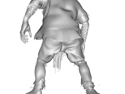 Grotesque Horror Spawn High Poly 3D Printable Figurine 3D Print Model