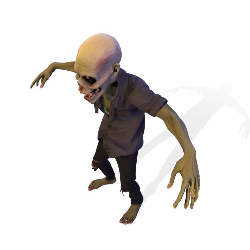 Зомбі Уокер 3D Printable Figurine 3D друкована модель 3D Принт Модель .c4d .max .obj .3ds .fbx .stl .blend 