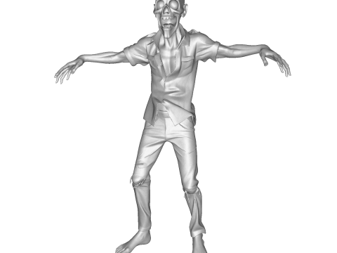 Зомбі Уокер 3D Printable Figurine 3D друкована модель 3D Принт Модель