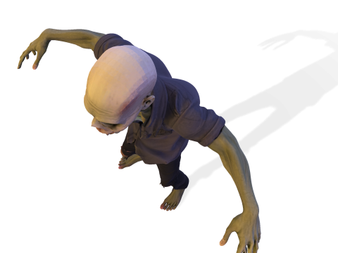 Зомбі Уокер 3D Printable Figurine 3D друкована модель 3D Принт Модель