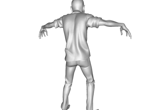 Зомбі Уокер 3D Printable Figurine 3D друкована модель 3D Принт Модель