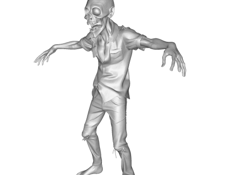 Зомбі Уокер 3D Printable Figurine 3D друкована модель 3D Принт Модель