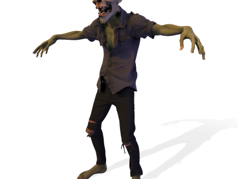 Зомбі Уокер 3D Printable Figurine 3D друкована модель 3D Принт Модель