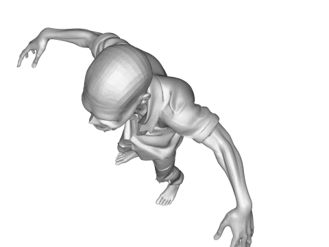 Зомбі Уокер 3D Printable Figurine 3D друкована модель 3D Принт Модель