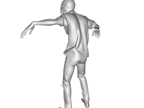 Зомбі Уокер 3D Printable Figurine 3D друкована модель 3D Принт Модель