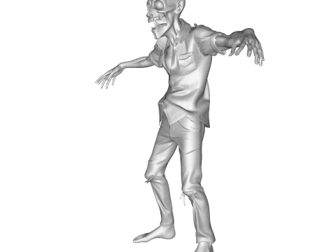 Зомбі Уокер 3D Printable Figurine 3D друкована модель 3D Принт Модель