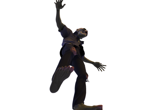 Зомбі Уокер 3D Printable Figurine 3D друкована модель 3D Принт Модель