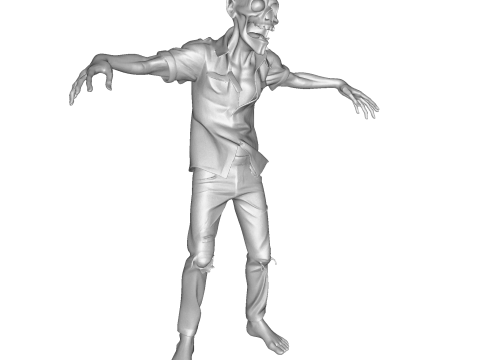 Зомбі Уокер 3D Printable Figurine 3D друкована модель 3D Принт Модель