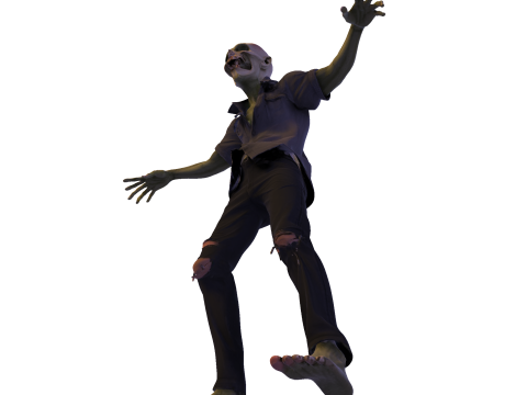 Зомбі Уокер 3D Printable Figurine 3D друкована модель 3D Принт Модель