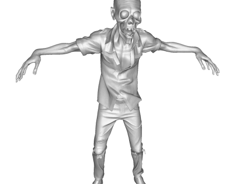 Зомбі Уокер 3D Printable Figurine 3D друкована модель 3D Принт Модель