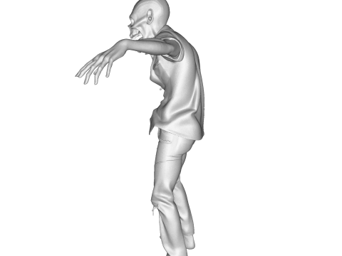 Зомбі Уокер 3D Printable Figurine 3D друкована модель 3D Принт Модель