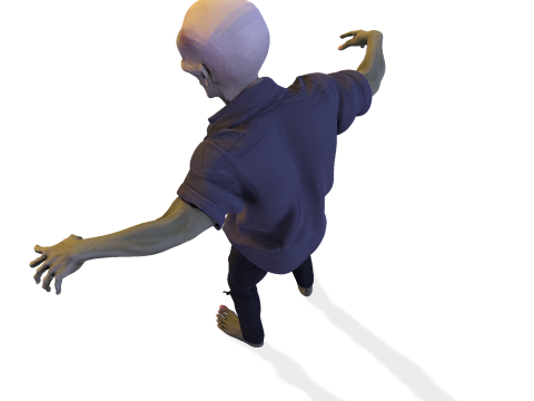 Зомбі Уокер 3D Printable Figurine 3D друкована модель 3D Принт Модель