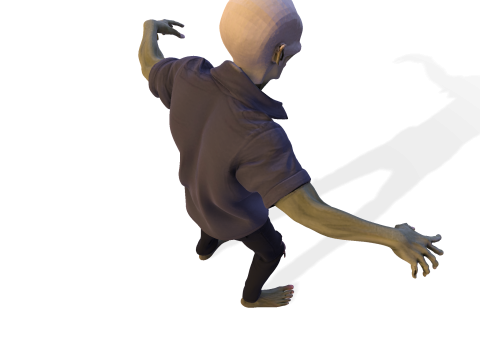 Зомбі Уокер 3D Printable Figurine 3D друкована модель 3D Принт Модель