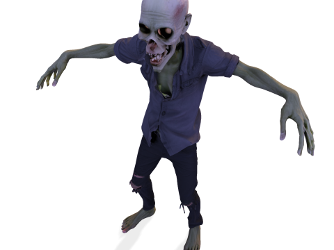 Зомбі Уокер 3D Printable Figurine 3D друкована модель 3D Принт Модель